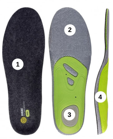 Wkładki Sidas 8200 Winter 3 Feet Merino Mid